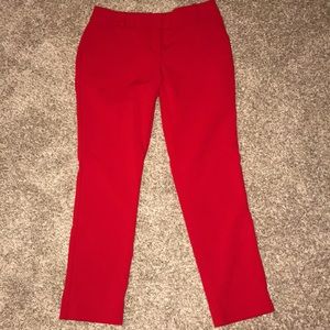 The Limited Red Ankle Pants